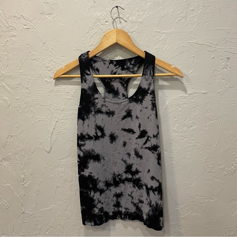 Monochrome Tie-Dye Tank Top